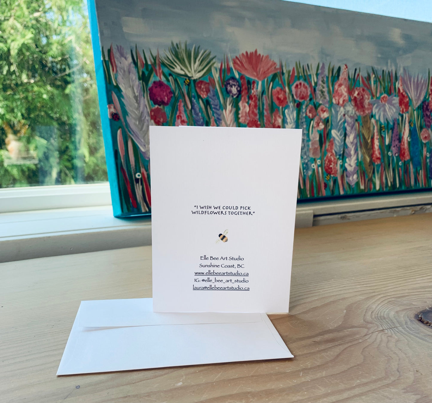 Greeting card "Pick wildflowers together"