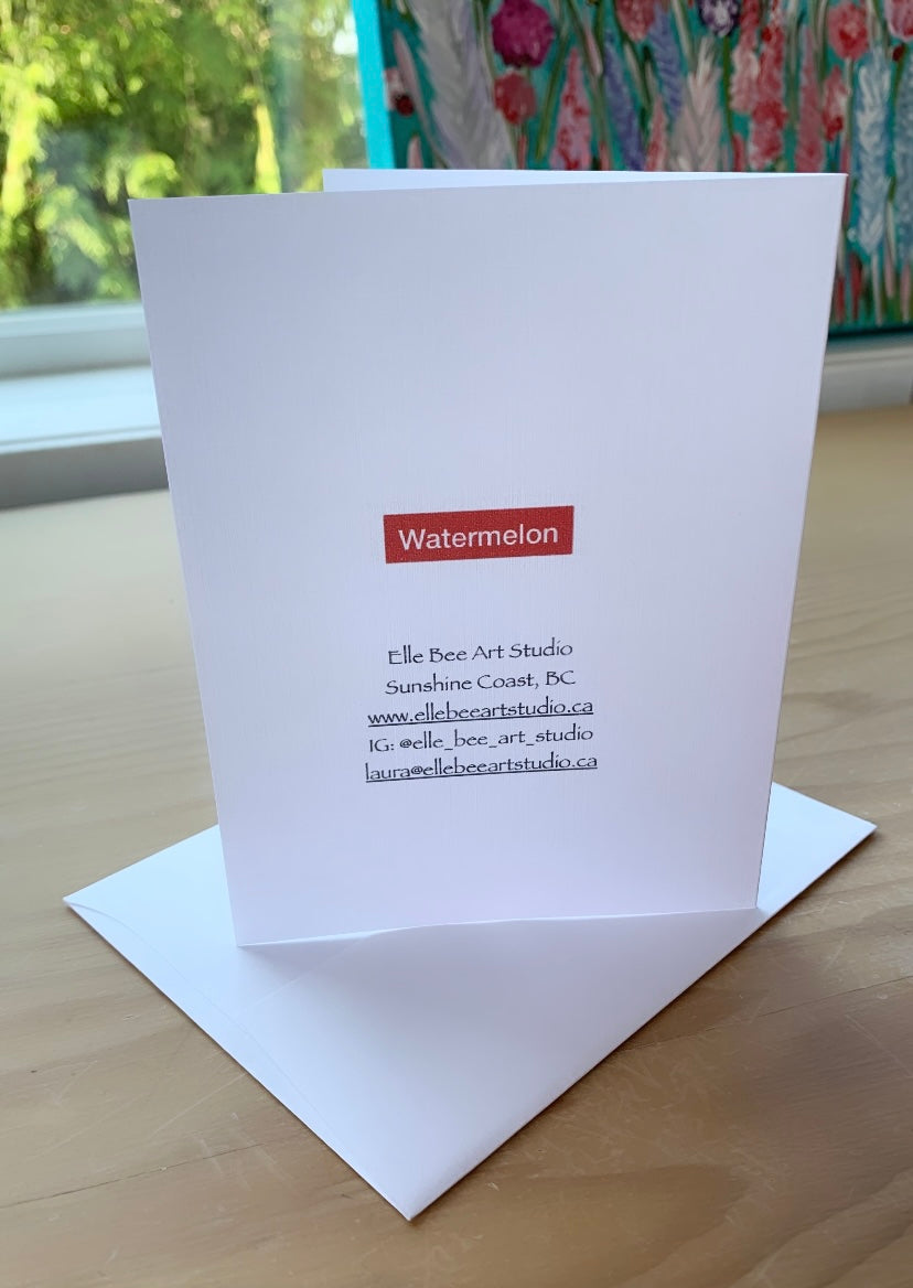 “Watermelon” greeting card