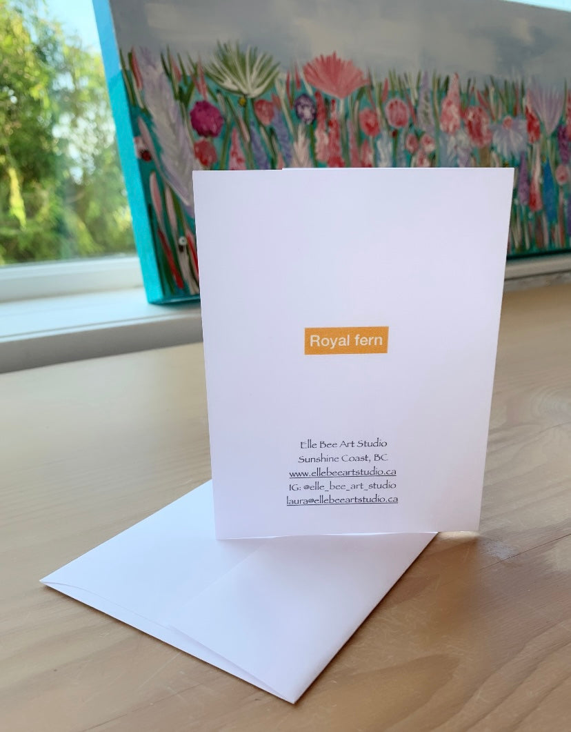 “Royal Fern Botanical” greeting card
