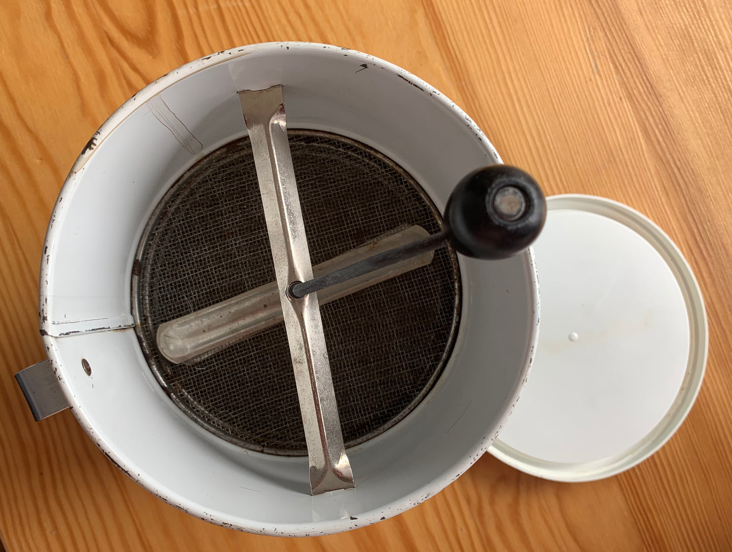 Vintage Turquoise flour sifter