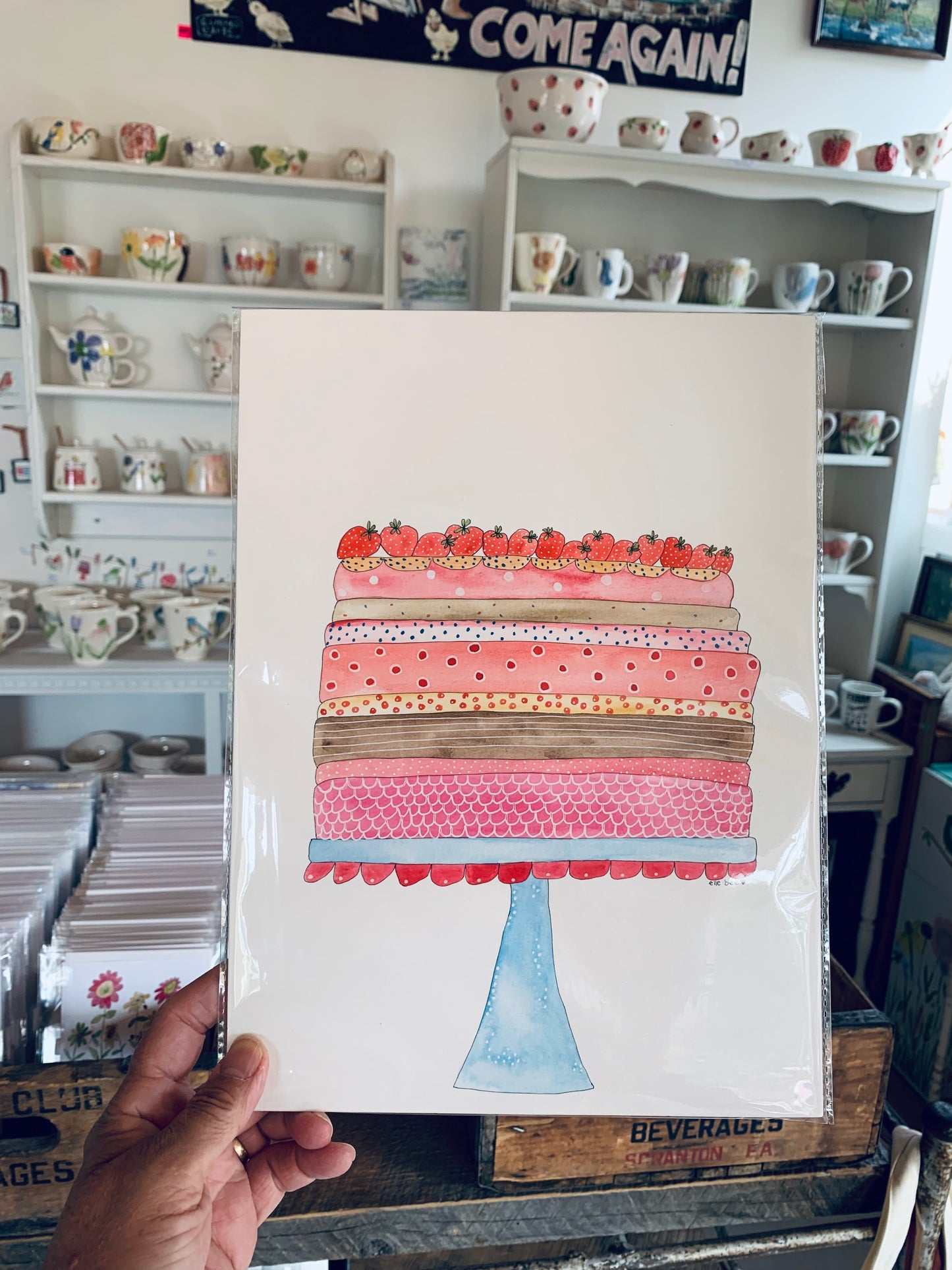 “Layer Cake” original watercolour