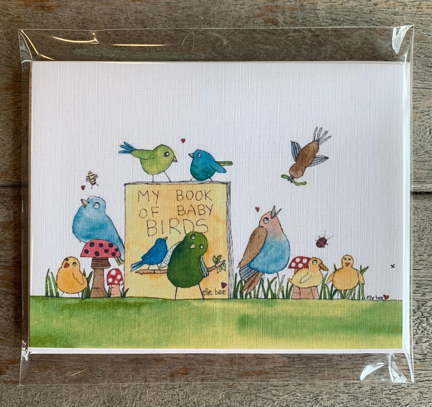 Greeting card My Book of Baby Birds