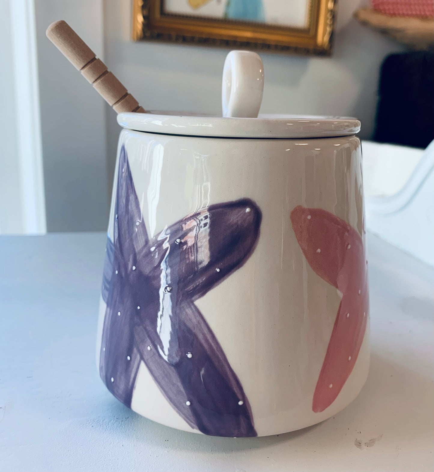 “Starfish” honey pot