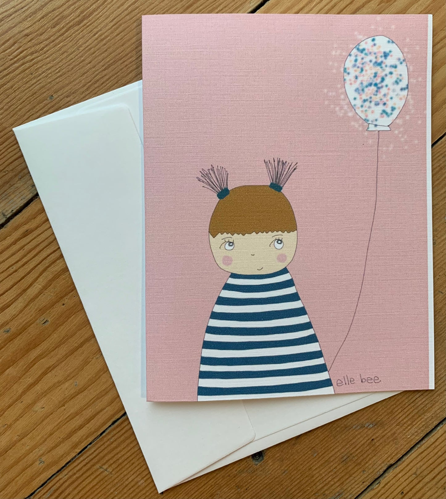 “Sparkly Balloon” greeting card