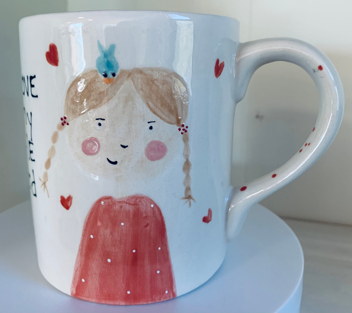 "I love my little bird” mug