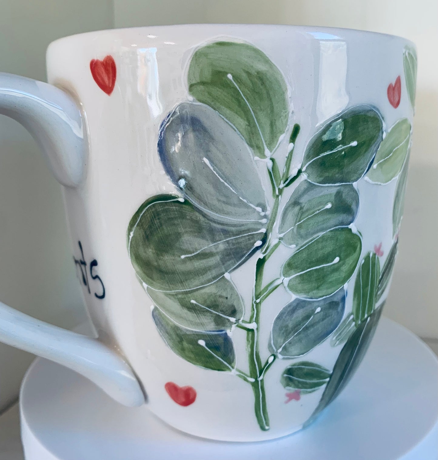 "I love my plants” large coffee / tea mug