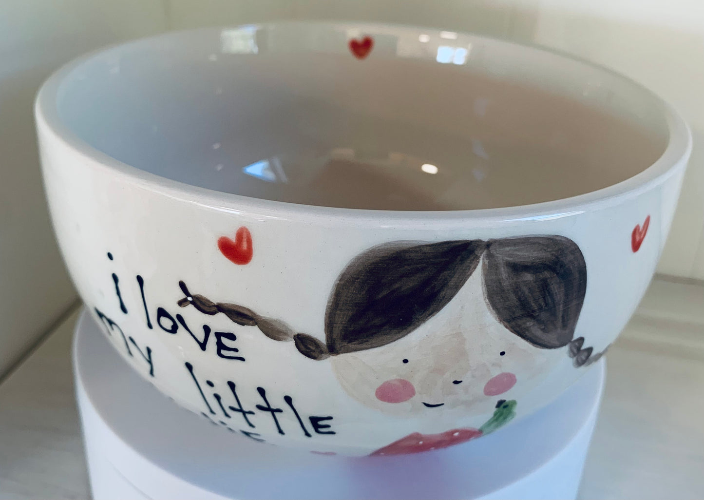 "I love my little birdie" cereal bowl