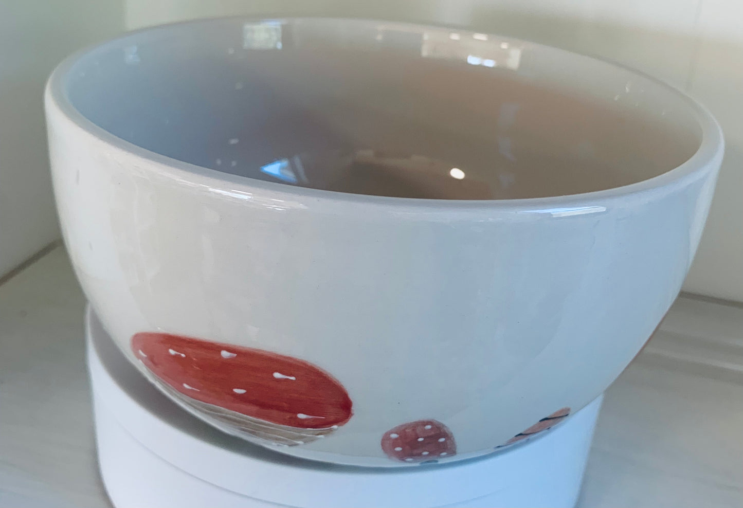 "Fall Mushrooms" cereal bowl