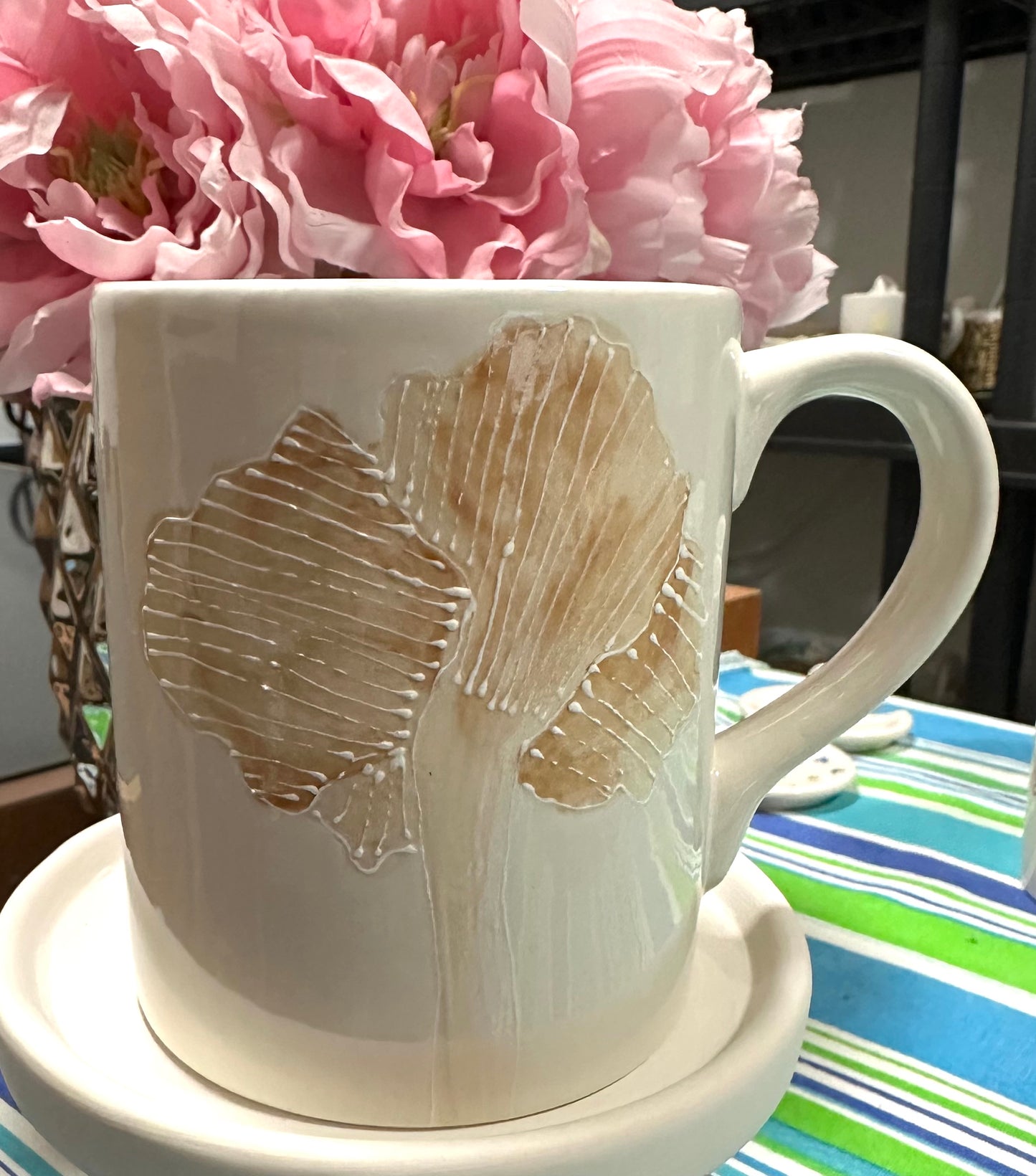 Chanterelle mushroom mug