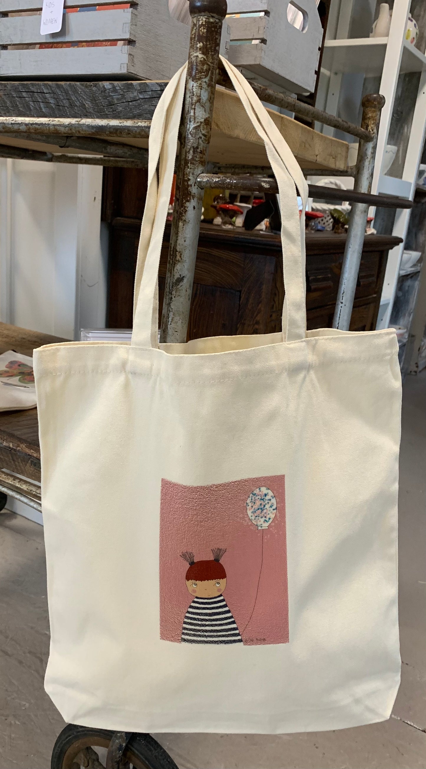 “Pink Sparkly Balloon” Market bag