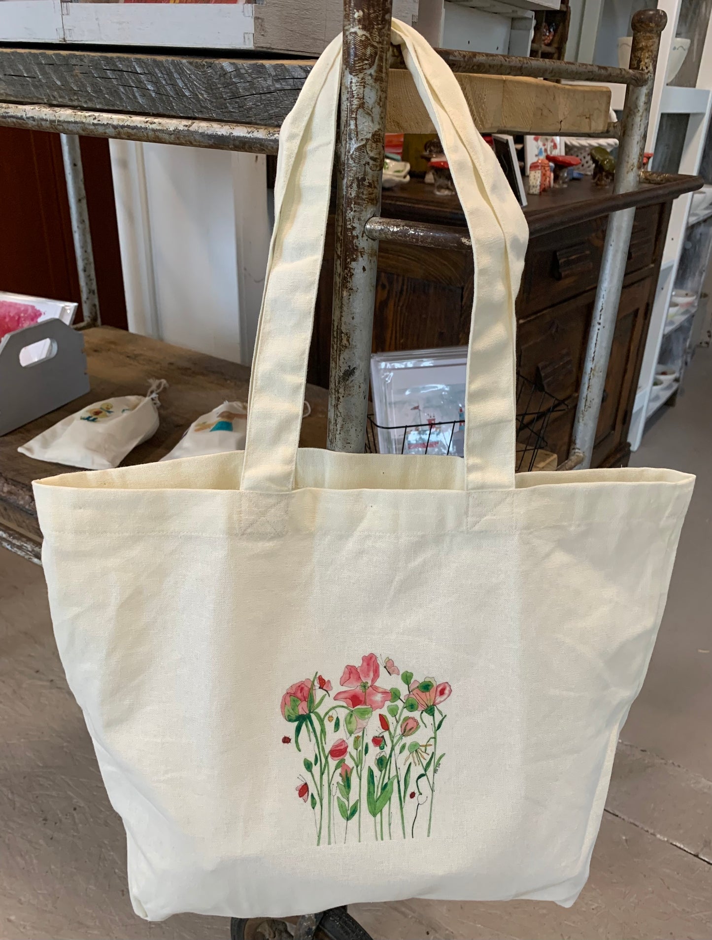 “Stillness Wildflowers” Market bag