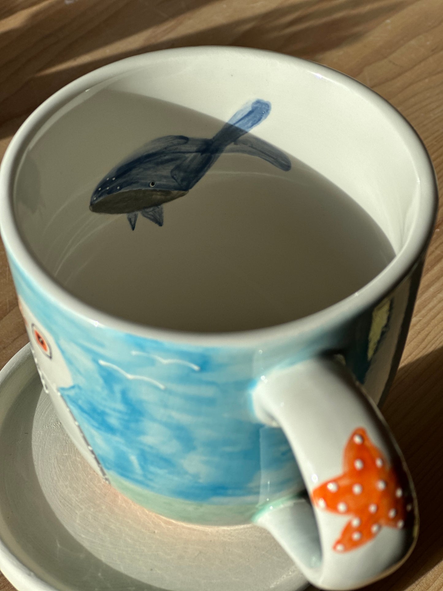 Coastal Seagull large coffee / tea mug