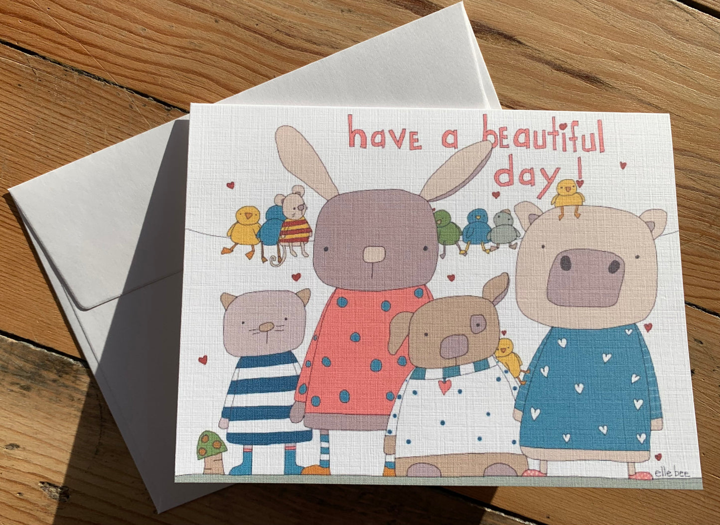 “Have a beautiful day” greeting card
