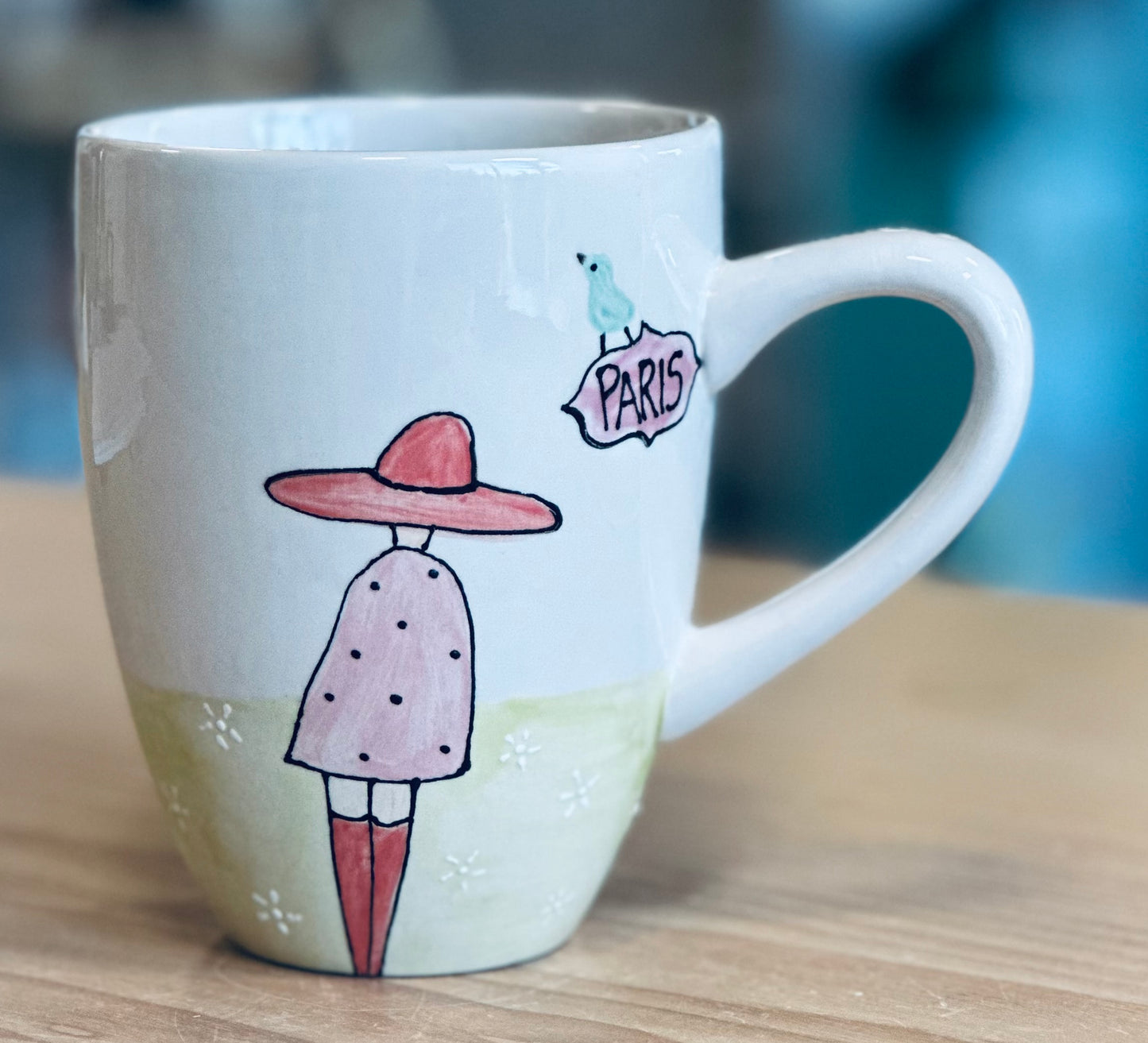 Paris Tall latte mug