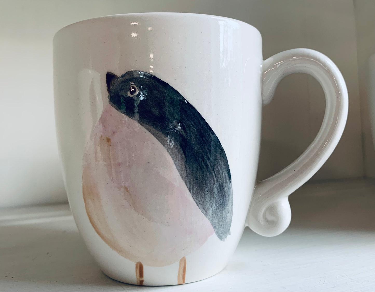 “Pink breasted Robin” mug