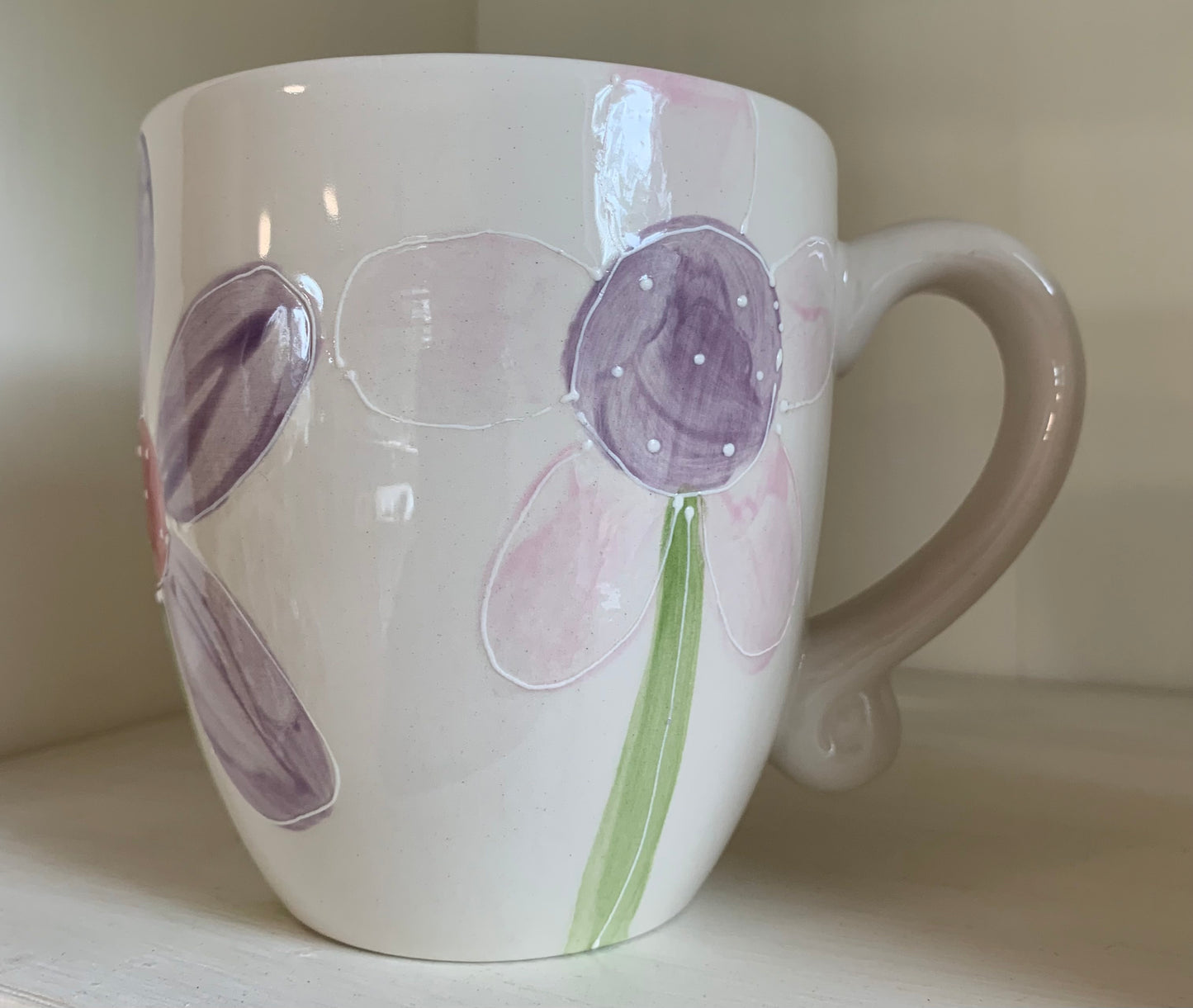 “Purple & Pink Daisies” mug