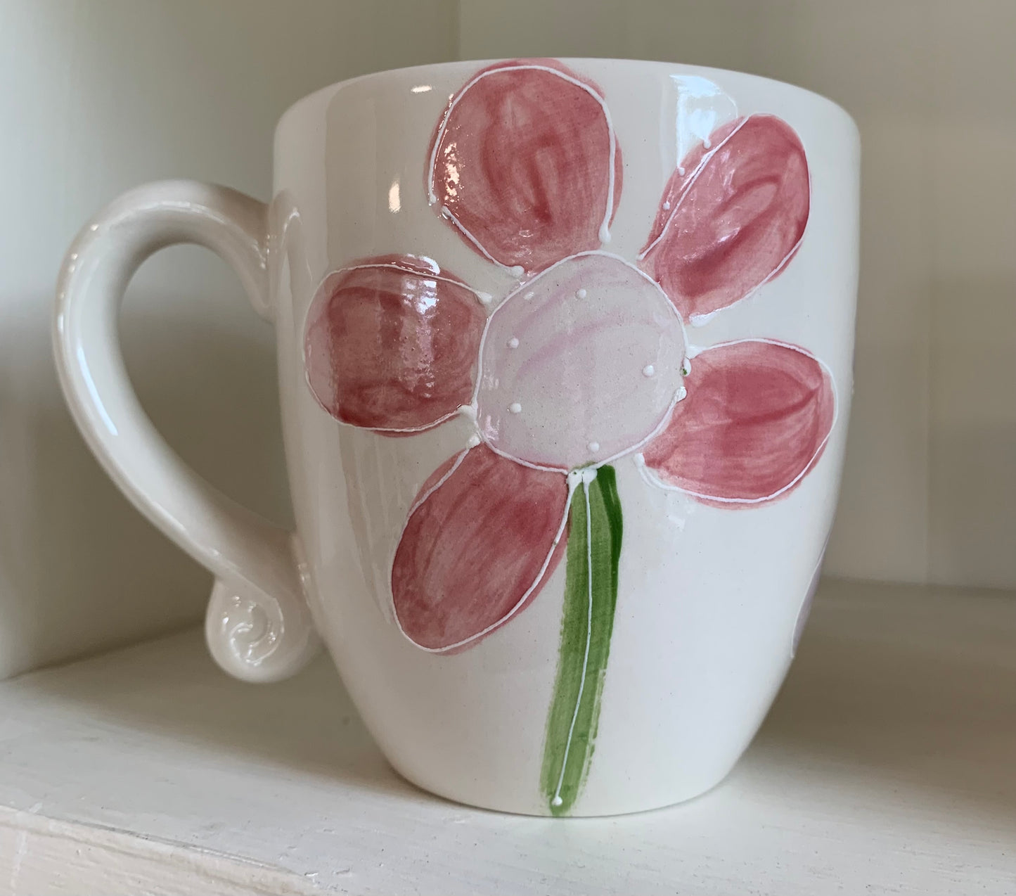 “Purple & Pink Daisies” mug