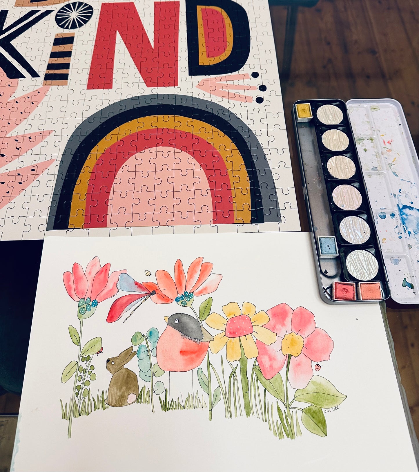 “Love is a garden” original watercolour