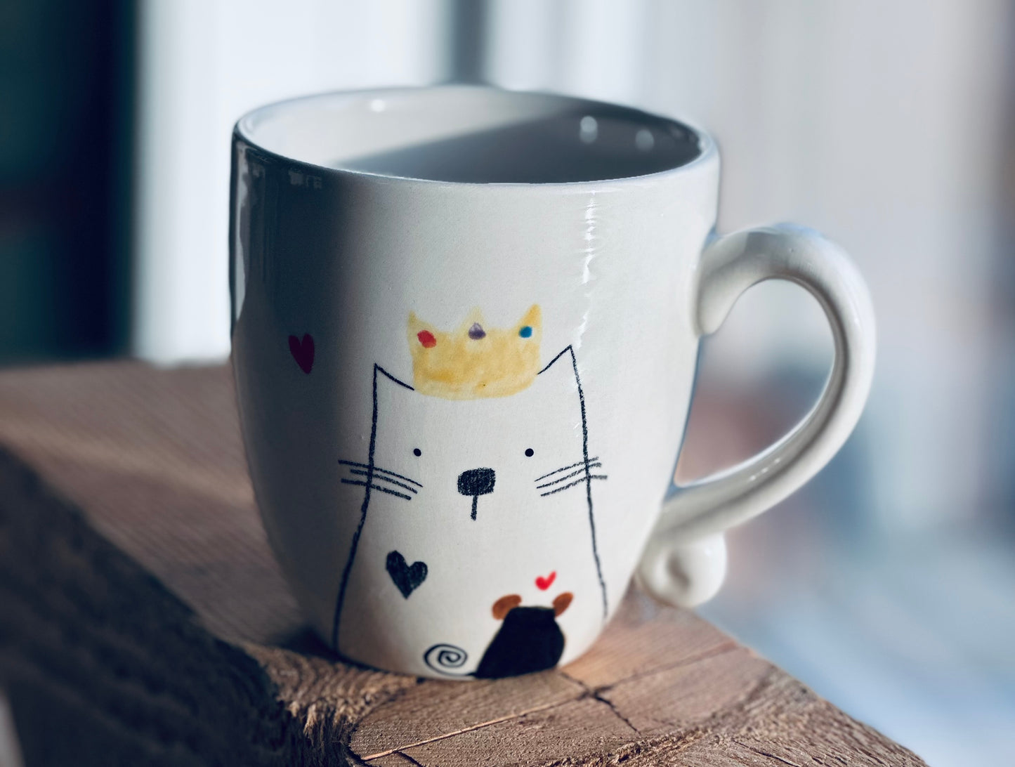 Kitty and mouse mug