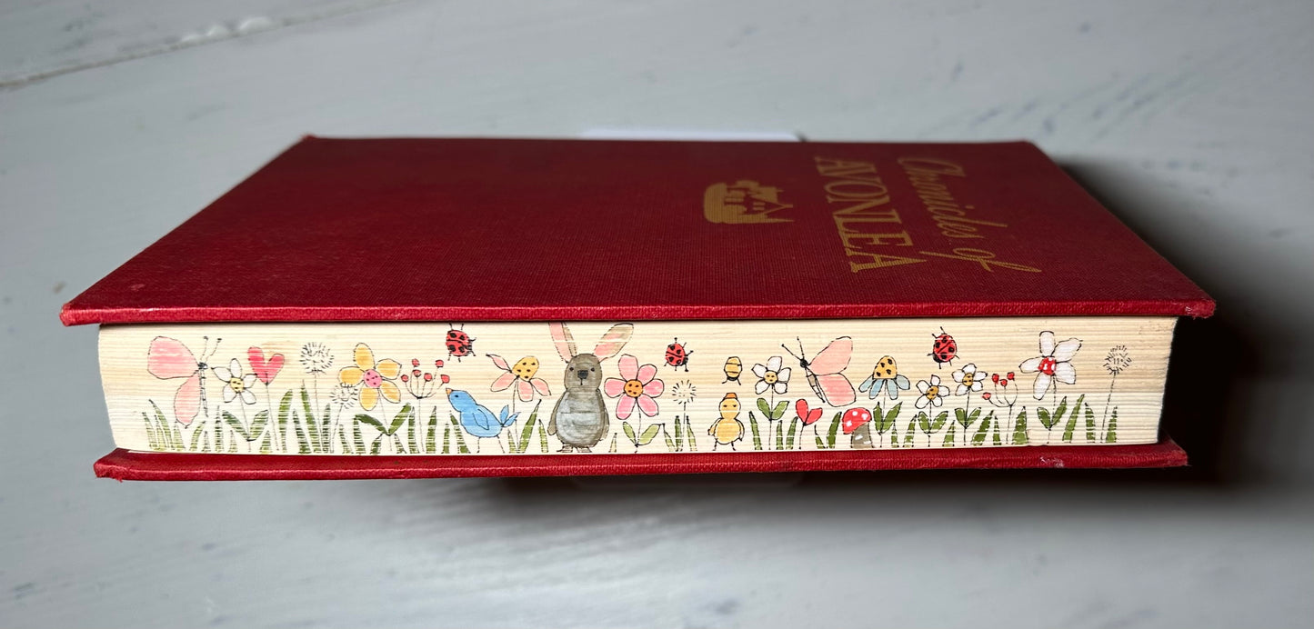 “Chronicles of Avonlea book fore edge Garden” original watercolour