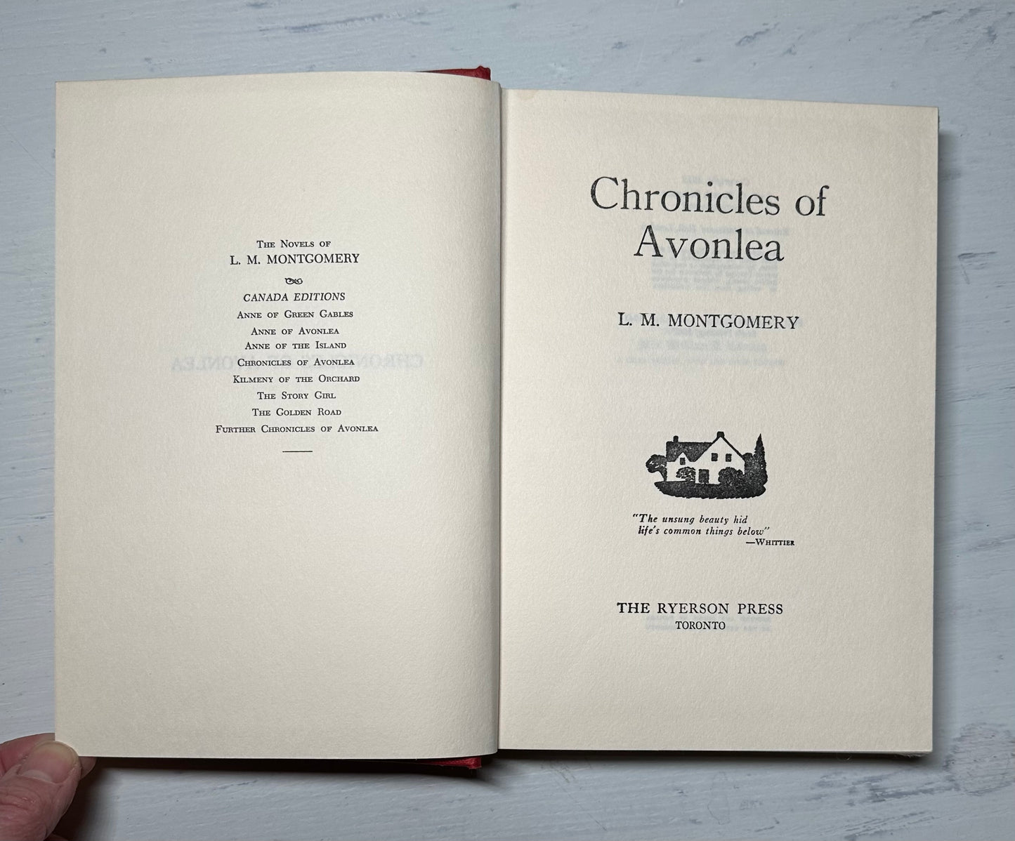 “Chronicles of Avonlea book fore edge Garden” original watercolour