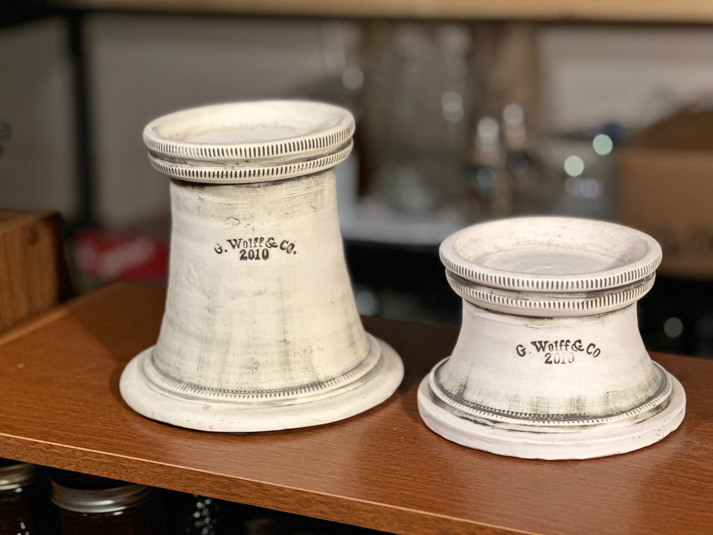 Restoration Hardware candle holder set of 2 French Country