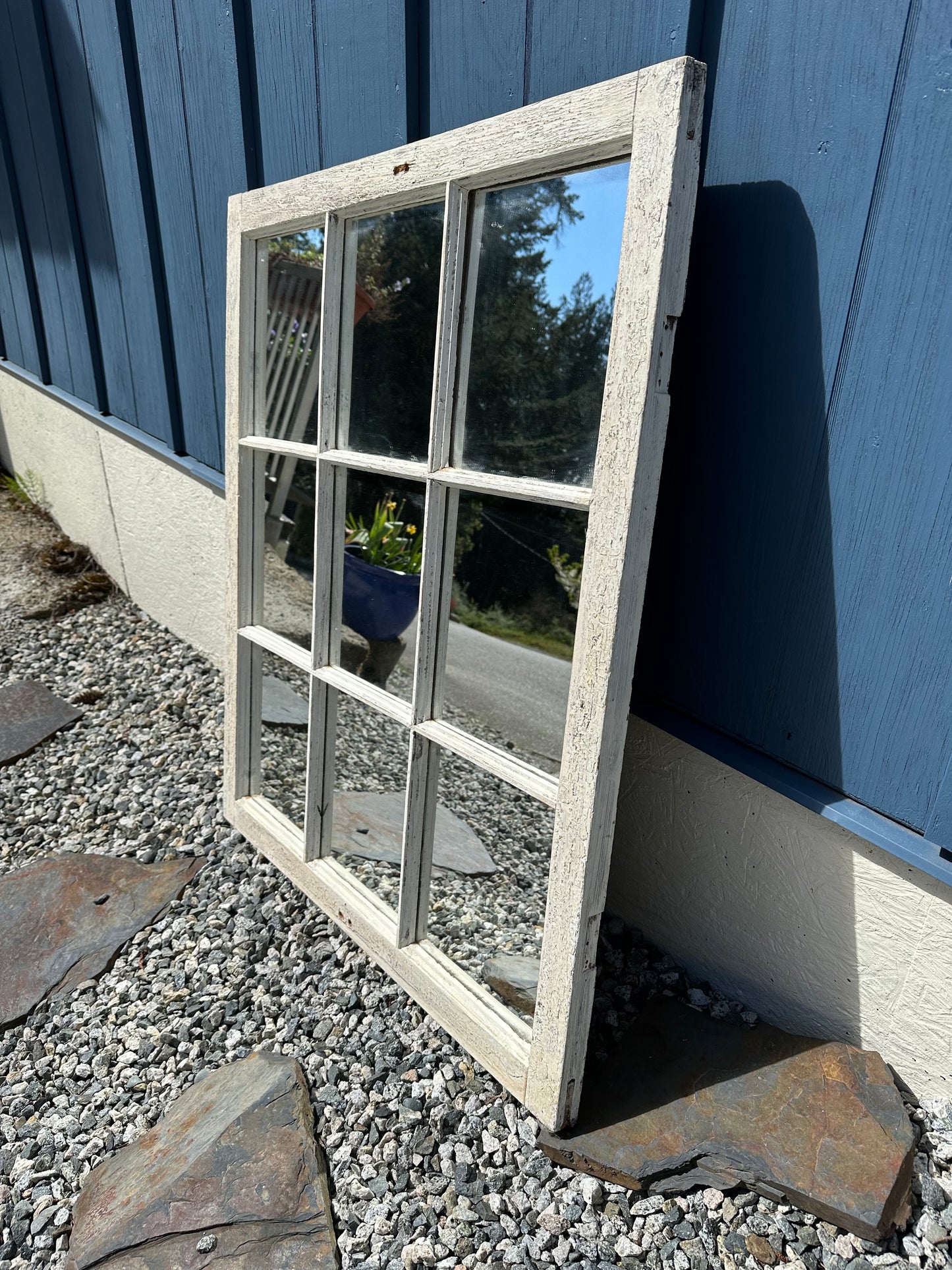 Vintage window mirror shabby chic