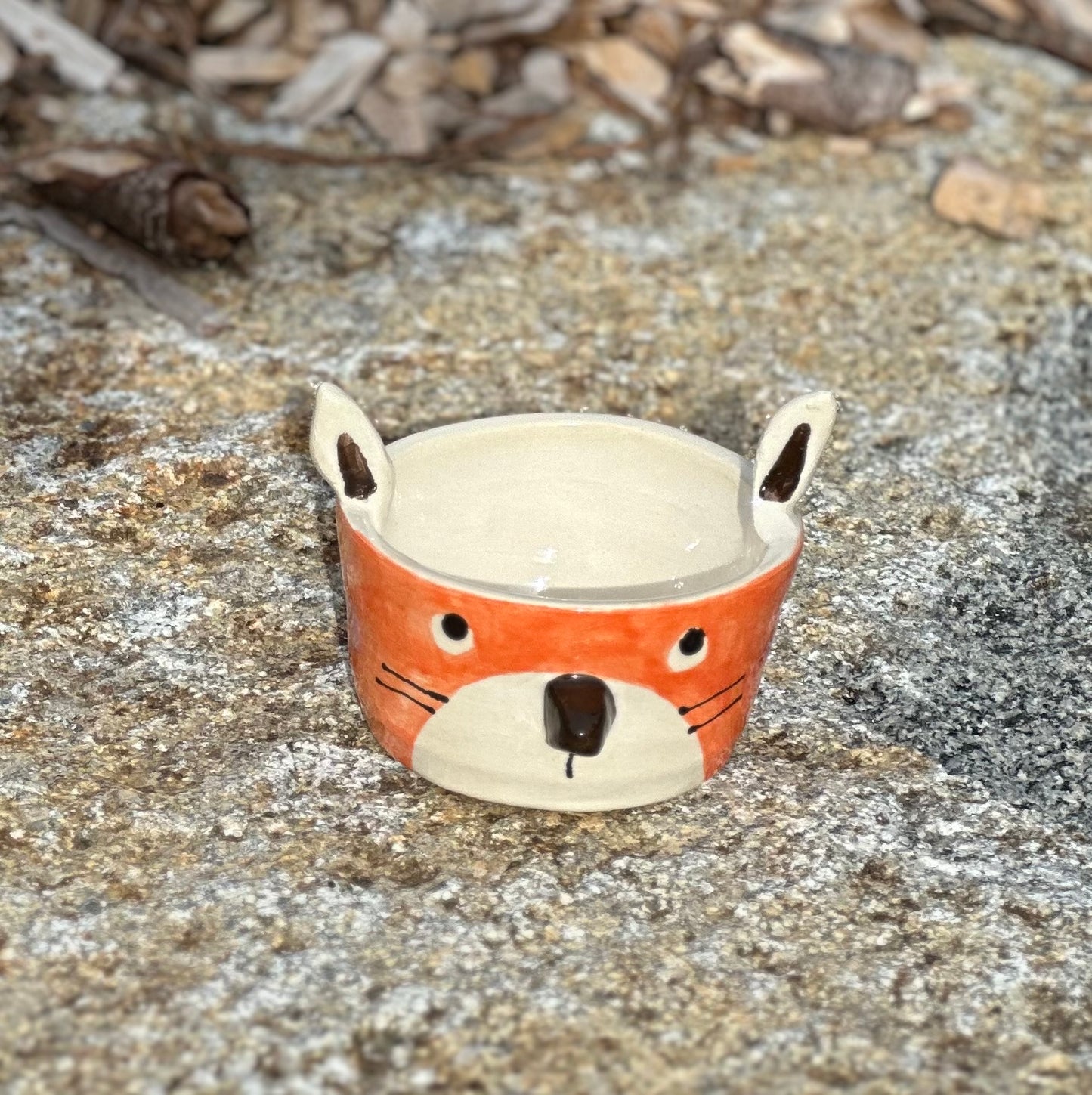 Little Fox hugs planter