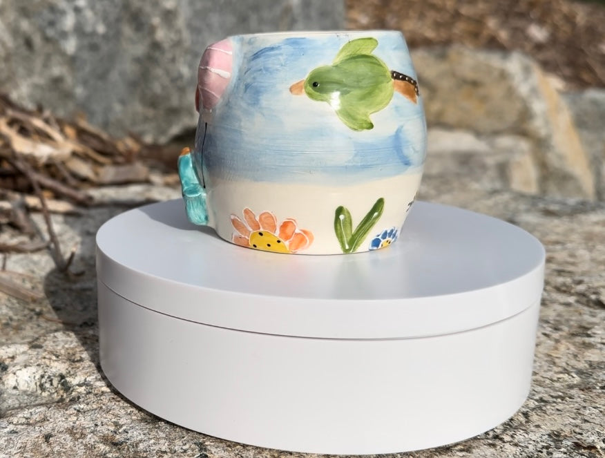 Bluebird’s Balloons planter, cup, mug