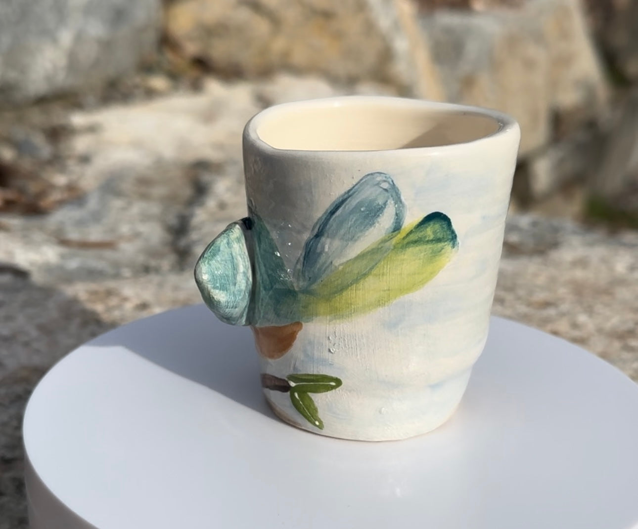 Mother & baby birds planter, cup or mug