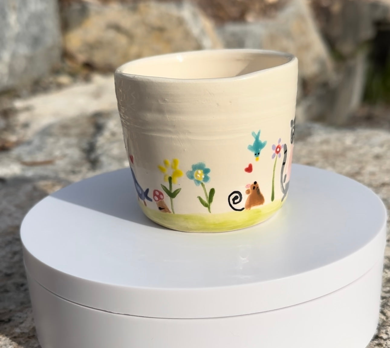 Child mug “I love Kitties” + gift bag set