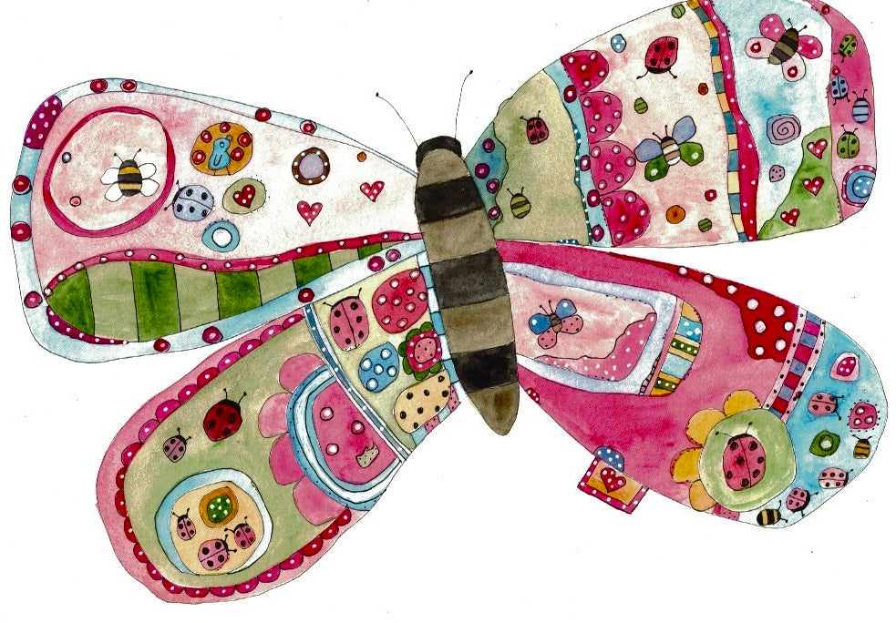 Butterfly in May greeting card