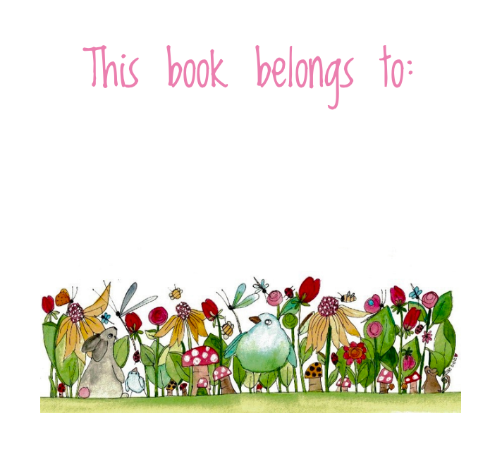 Bookplates - Set of 6 -Coneflowers in the Garden