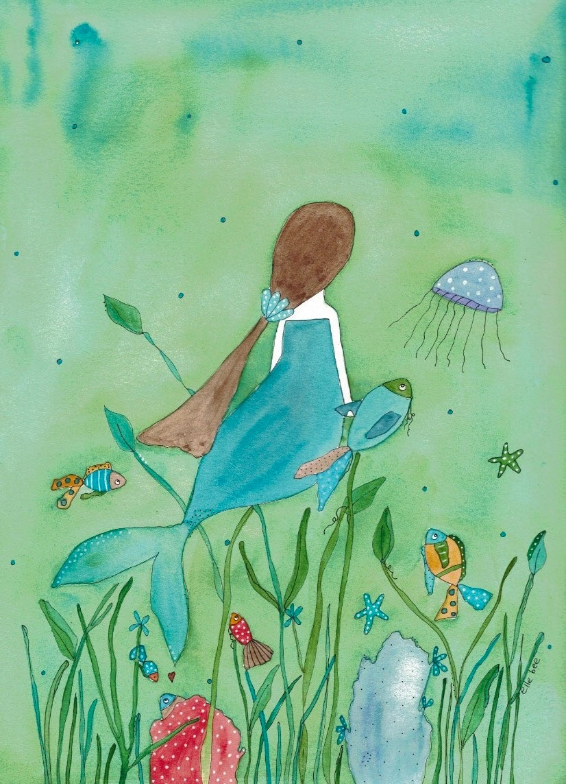 Mermaid Friends greeting card