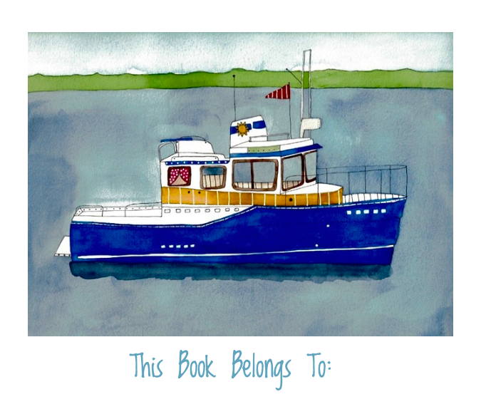 Bookplates - Set of 6 - Ranger Tug