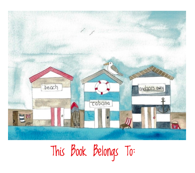 Bookplates - Set of 6 - Beach Huts
