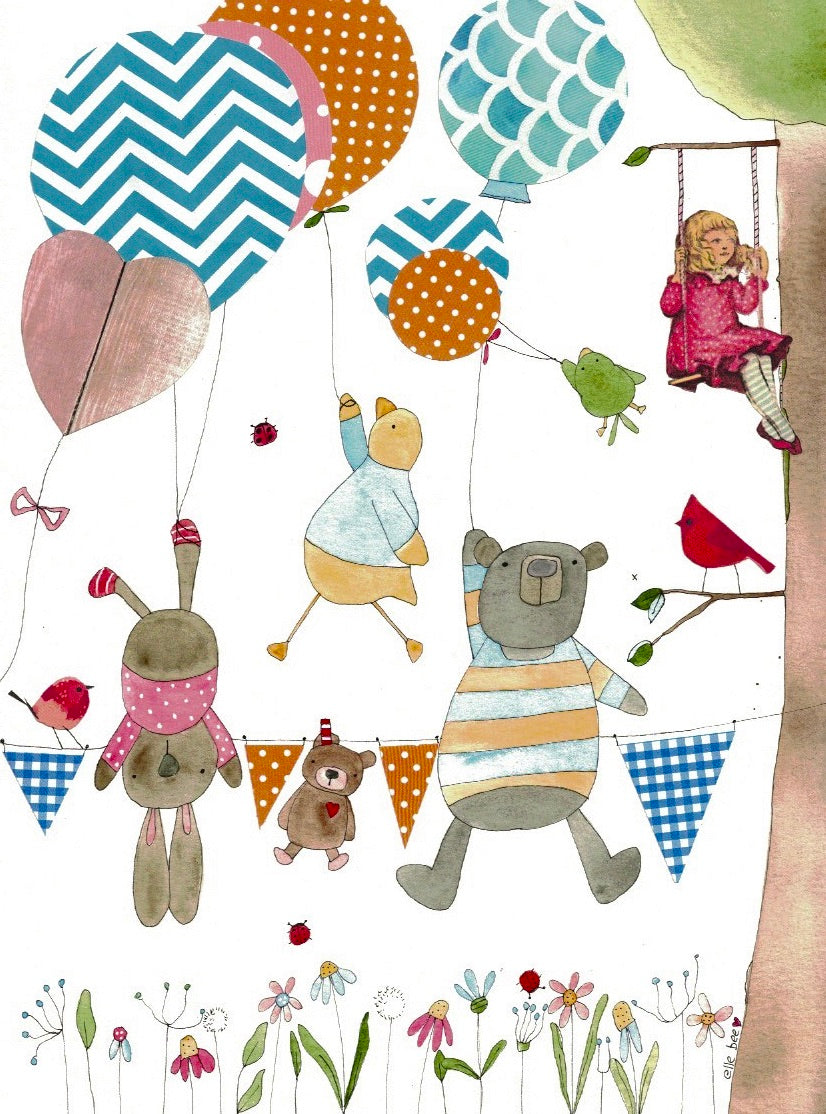 "Childhood memories” greeting card