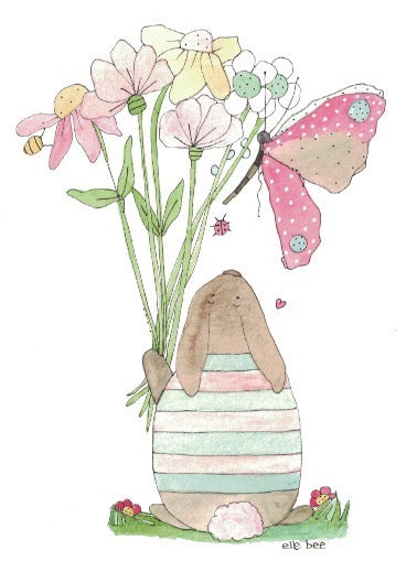 "Flowers for you" greeting card