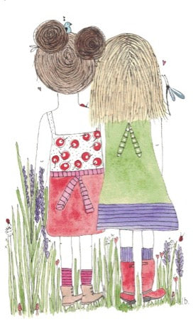 Greeting card "Pick wildflowers together"