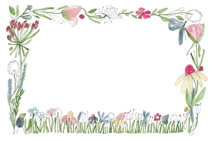 “Wildflower” Place cards - set of 6