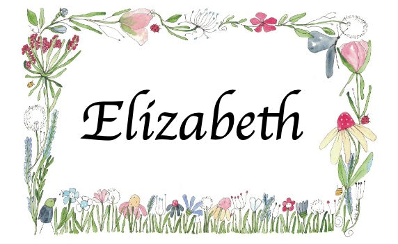 “Wildflower” Place cards - set of 6