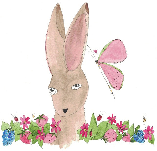 "Tell me a story miss Butterfly" greeting card