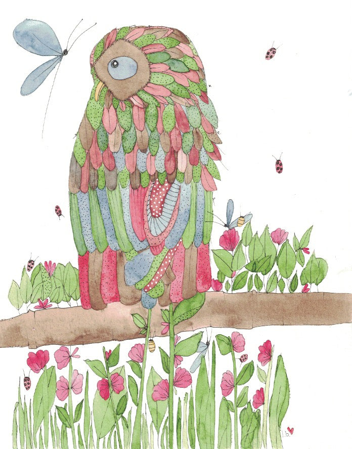 Greeting card "Feathers"