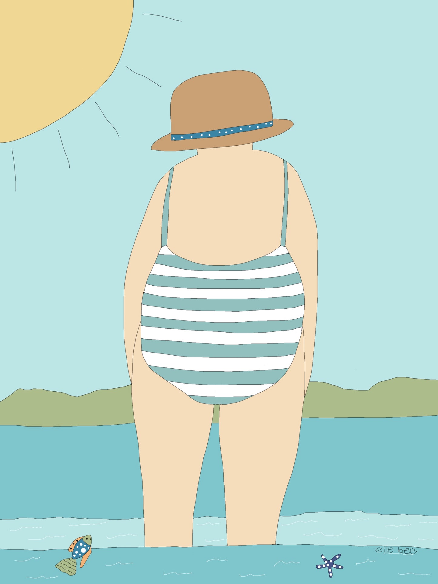 Greeting card "Horizontal stripes"