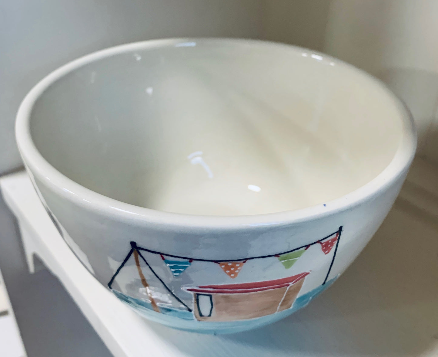 Extra large cereal bowl "Tugboat"