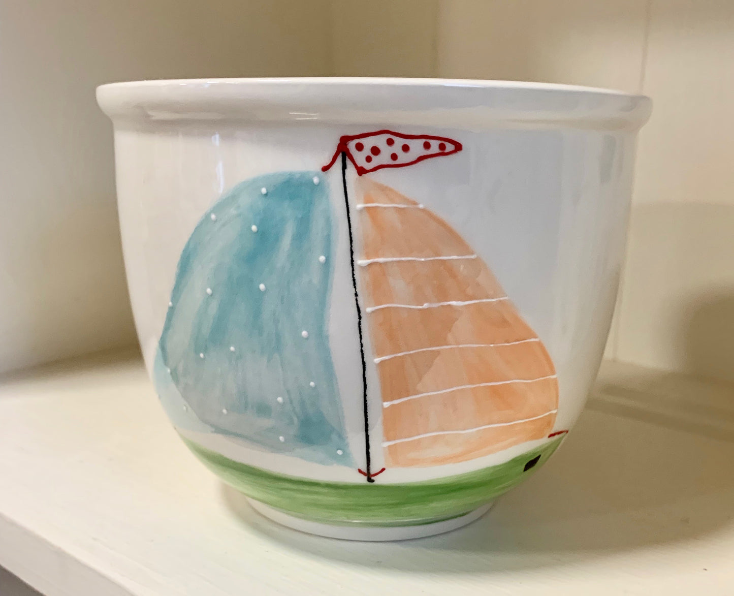 Sailboat chili bowl