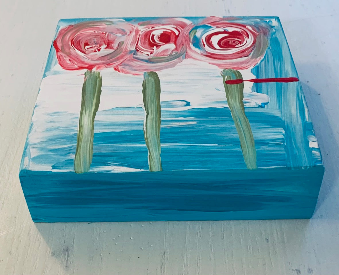 Lollipop Flower acrylic Painting