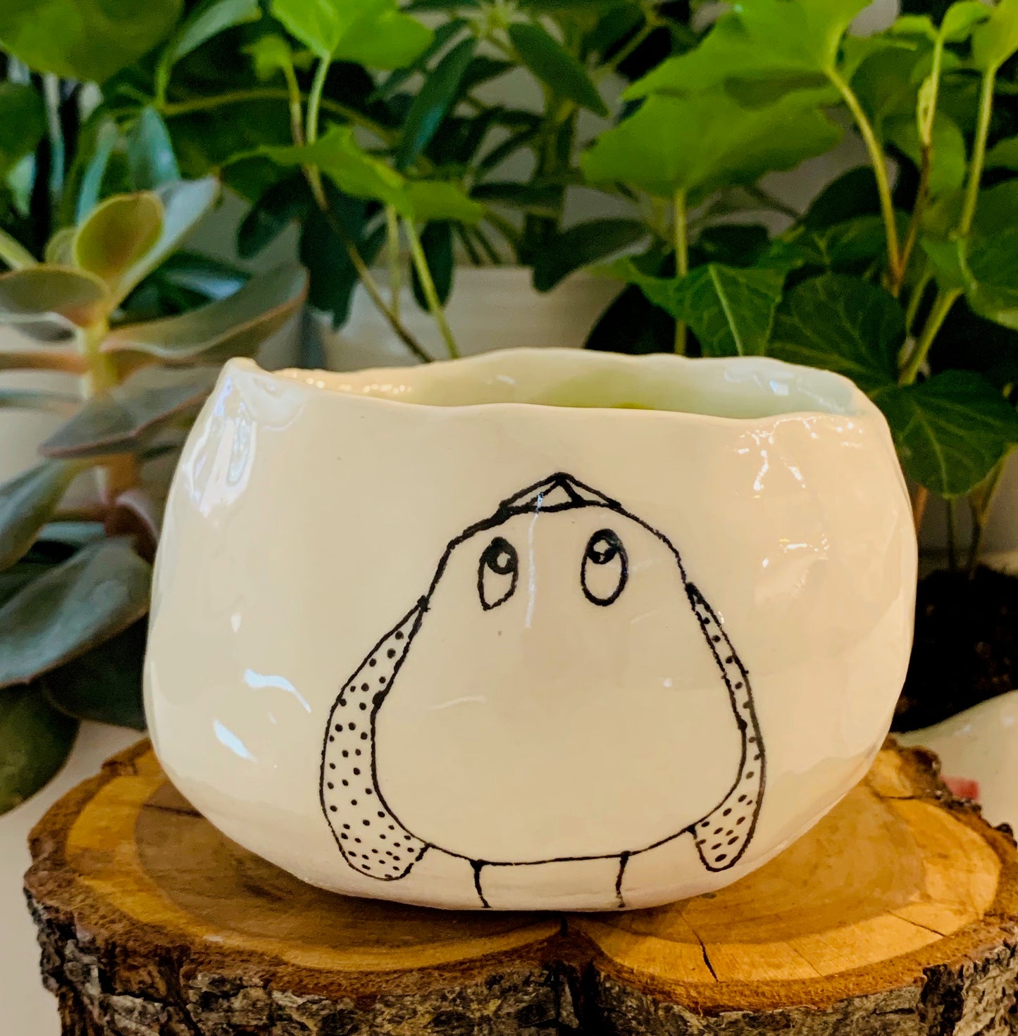 Little bird planter / pot