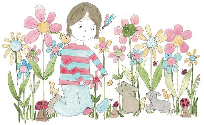 Greeting card "Becky & Bunny"