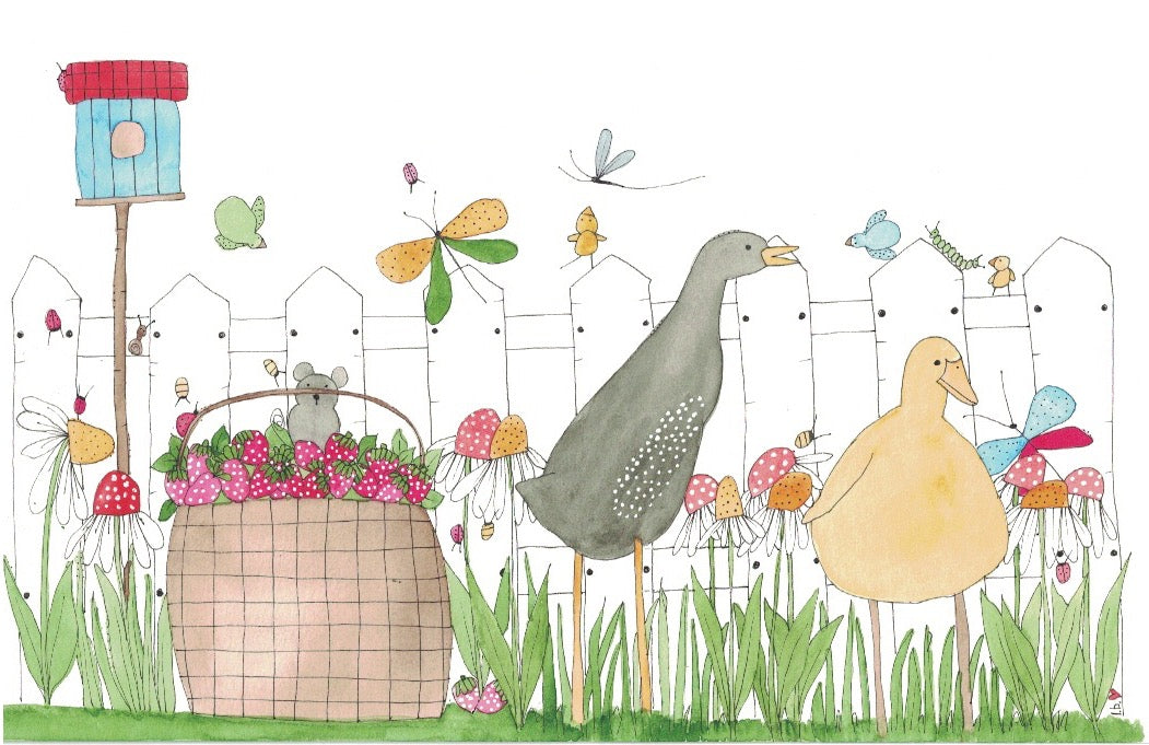 Greeting card "Catching Up With Friends"